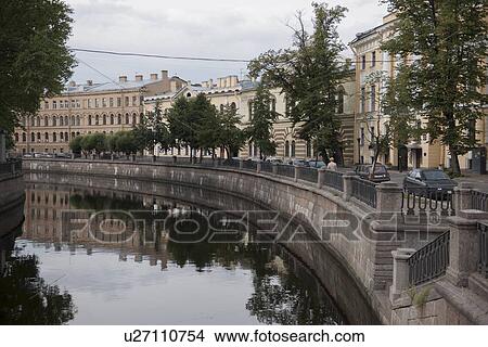 Picture - Buildings along the Griboyedov Canal, St. Petersburg, Russia. Fotosearch