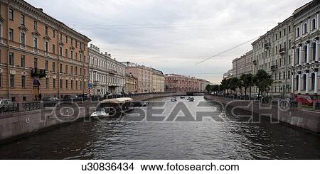 Buildings along the Moyka River, St. Petersburg, Russia View Large Photo Image Picture - Buildings along the Moyka River, St. Petersburg, Russia. Fotosearch