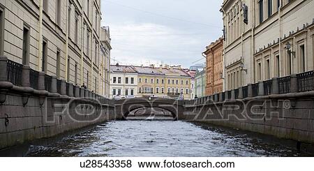 Buildings along the Winter Canal, St. Petersburg, Russia View Large Photo Image Stock Photo - Buildings along the Winter Canal, St. Petersburg, Russia. Fotosearch