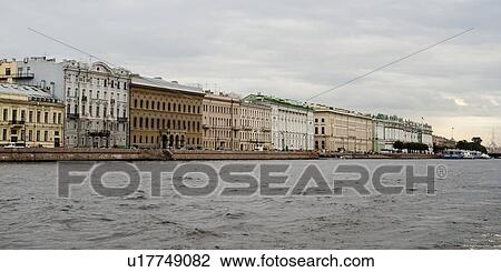 Buildings at the riverfront, Neva River, St. Petersburg, Russia View Large Photo Image Stock Image - Buildings at the riverfront, Neva River, St. Petersburg, Russia. Fotosearch