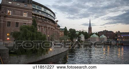 Buildings at the waterfront, Riddarfjarden, Stockholm, Sweden View Large Photo Image Stock Photo - Buildings at the waterfront, Riddarfjarden, Stockholm, Sweden. Fotosearch