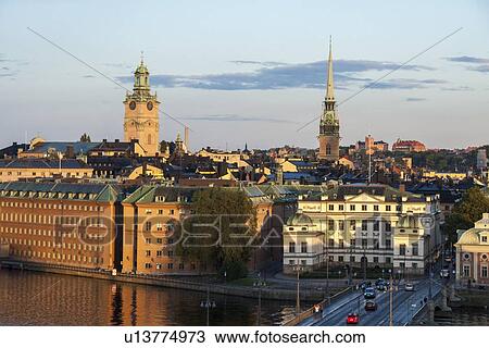 Buildings at the waterfront, Stockholm, Sweden View Large Photo Image Stock Image - Buildings at the waterfront, Stockholm, Sweden. Fotosearch