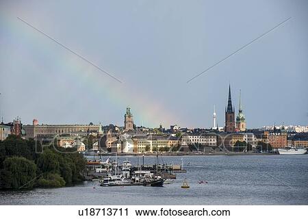 Buildings at the waterfront, Stockholm, Sweden View Large Photo Image Stock Image - Buildings at the waterfront, Stockholm, Sweden. Fotosearch