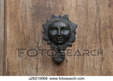 Stock Photo - Close-up of a door knocker, Sayulita, Nayarit, Mexico. Fotosearch