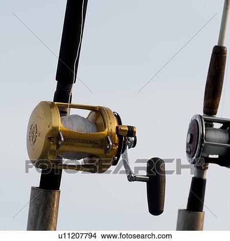 Picture - Close-up of fishing rods, Sayulita, Nayarit, Mexico. Fotosearch