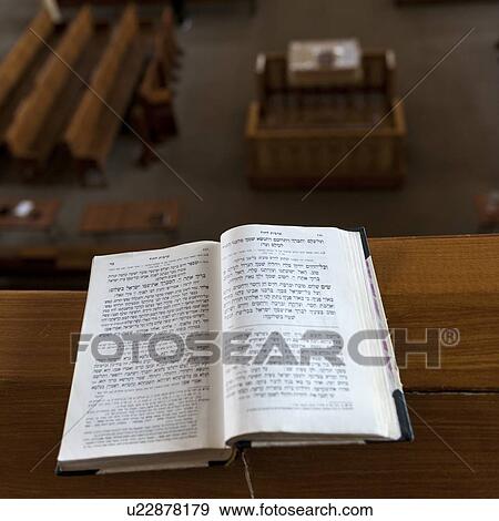 Stock Photo - Close-up of Torah in Grand Choral Synagogue, St. Petersburg, Russia. Fotosearch
