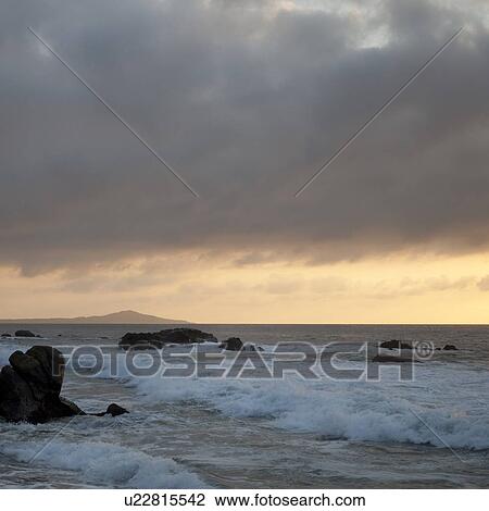 Stock Image - Clouds over the sea, Sayulita, Nayarit, Mexico. Fotosearch