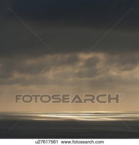 Stock Image - Clouds over the sea, Sayulita, Nayarit, Mexico. Fotosearch
