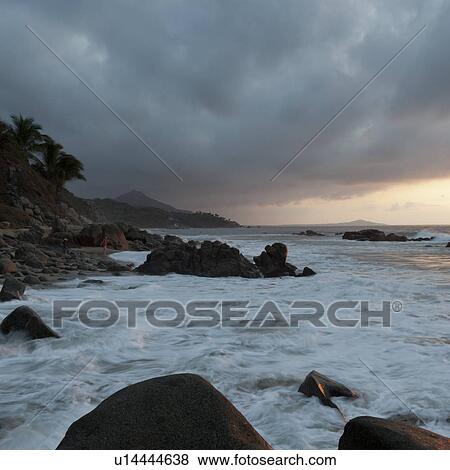 Clouds over the sea, Sayulita, Nayarit, Mexico View Large Photo Image Stock Photo - Clouds over the sea, Sayulita, Nayarit, Mexico. Fotosearch