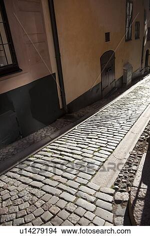Cobblestone street, Gamla Stan, Stockholm, Sweden View Large Photo Image Picture - Cobblestone street, Gamla Stan, Stockholm, Sweden. Fotosearch