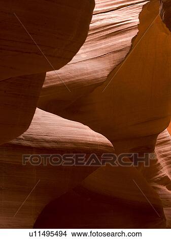 Picture - Corkscrew Canyon, Lower Antelope Canyon, Antelope Canyon, Page, Arizona, USA. Fotosearch