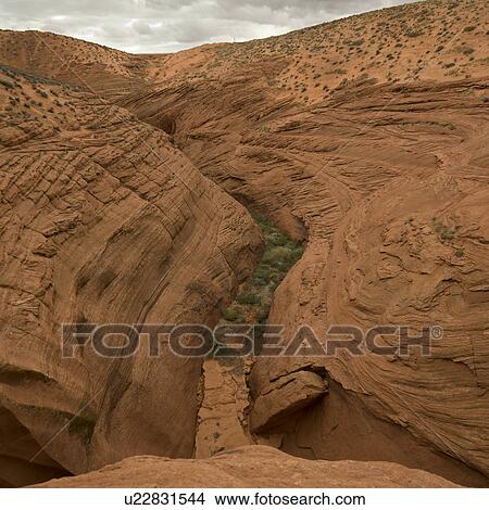 Picture - Corkscrew Canyon, Lower Antelope Canyon, Antelope Canyon, Page, Arizona, USA. Fotosearch