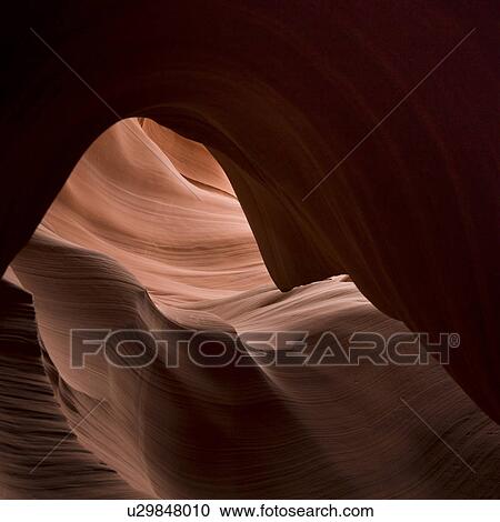 Stock Image - Corkscrew Canyon, Lower Antelope Canyon, Antelope Canyon, Page, Arizona, USA. Fotosearch