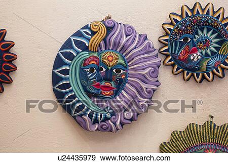 Stock Photo - Craft products for sale at a market stall, Sayulita, Nayarit, Mexico. Fotosearch