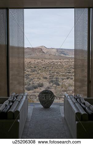 Desert viewed through from a window of a room, Amangiri, Canyon Point, Utah, USA View Large Photo Image Stock Photo - Desert viewed through from a window of a room, Amangiri, Canyon Point, Utah, USA. Fotosearch