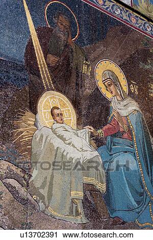 Detail of a mosaic in Church of the Saviour on Spilled Blood, St. Petersburg, Russia View Large Photo Image Stock Image - Detail of a mosaic in Church of the Saviour on Spilled Blood, St. Petersburg, Russia. Fotosearch