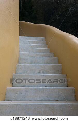 Detail of a staircase, Sayulita, Nayarit, Mexico View Large Photo Image Stock Photograph - Detail of a staircase, Sayulita, Nayarit, Mexico. Fotosearch