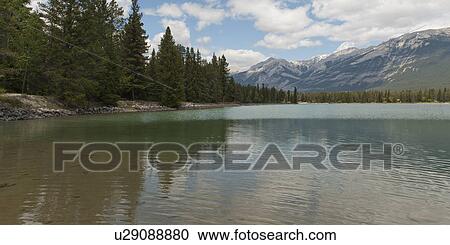 Stock Image - Edith Lake, Jasper, Jasper National Park, Alberta, Canada. Fotosearch