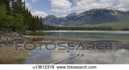 Edith Lake, Jasper, Jasper National Park, Alberta, Canada View Large Photo Image Stock Photo - Edith Lake, Jasper, Jasper National Park, Alberta, Canada. Fotosearch