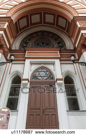 Stock Photo - Entrance of the Grand Choral Synagogue, St. Petersburg, Russia. Fotosearch