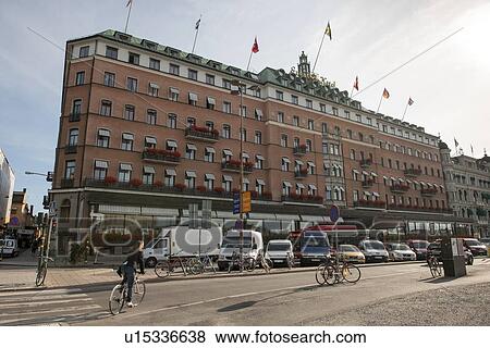 Facade of the Grand Hotel, Stockholm, Sweden View Large Photo Image Stock Photo - Facade of the Grand Hotel, Stockholm, Sweden. Fotosearch