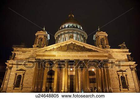 Stock Photography - Facade of the Saint Isaac's Cathedral, St. Isaac's Square, St. Petersburg, Russia. Fotosearch