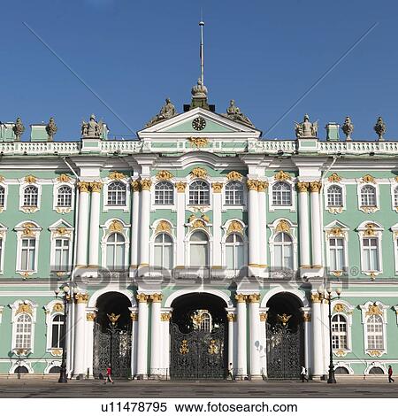 Facade of the Winter Palace, State Hermitage Museum, Palace Square, St. Petersburg, Russia View Large Photo Image Stock Photography - Facade of the Winter Palace, State Hermitage Museum, Palace Square, St. Petersburg, Russia. Fotosearch