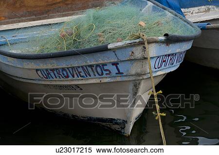 Stock Photography - Fishing boats moored at the harbor, Sayulita, Nayarit, Mexico. Fotosearch