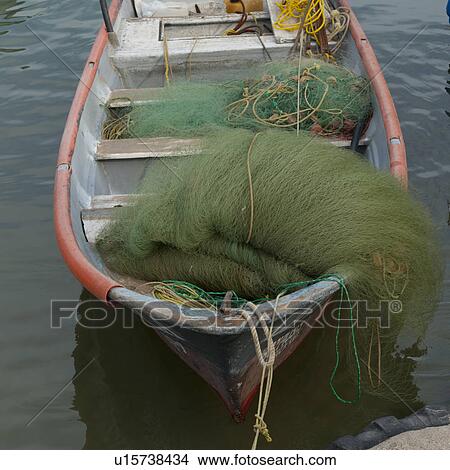 Fishing nets in a boat, Sayulita, Nayarit, Mexico View Large Photo Image Picture - Fishing nets in a boat, Sayulita, Nayarit, Mexico. Fotosearch