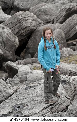 Girl smiling at the lakeside, Medicine Lake, Jasper National Park, Alberta, Canada View Large Photo Image Picture - Girl smiling at the lakeside, Medicine Lake, Jasper National Park, Alberta, Canada. Fotosearch