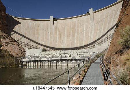 Glen Canyon Dam on Colorado River, Glen Canyon National Recreation Area, Arizona-Utah, USA View Large Photo Image Stock Photography - Glen Canyon Dam on Colorado River, Glen Canyon National Recreation Area, Arizona-Utah, USA. Fotosearch