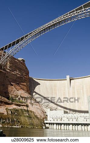 Glen Canyon Dam on Colorado River, Glen Canyon National Recreation Area, Arizona-Utah, USA View Large Photo Image Stock Photography - Glen Canyon Dam on Colorado River, Glen Canyon National Recreation Area, Arizona-Utah, USA. Fotosearch