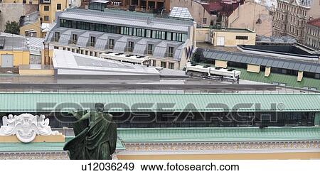 High angle view of a statue with buildings, St. Petersburg, Russia View Large Photo Image Stock Photo - High angle view of a statue with buildings, St. Petersburg, Russia. Fotosearch