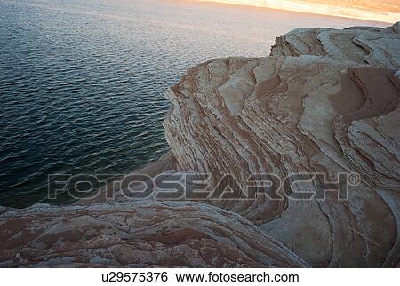 Stock Photograph - High angle view of Lake Powell, Arizona-Utah, USA. Fotosearch
