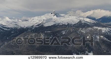 High angle view of snowcapped mountains, Black Tusk, Whistler, British Columbia, Canada View Large Photo Image Stock Image - High angle view of snowcapped mountains, Black Tusk, Whistler, British Columbia, Canada. Fotosearch