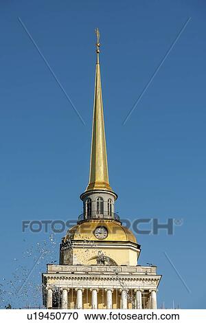 High section view of a building, The Admiralty, St. Petersburg, Russia View Large Photo Image Stock Image - High section view of a building, The Admiralty, St. Petersburg, Russia. Fotosearch