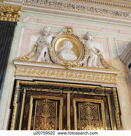 Stock Image - Interiors of a museum, Winter Palace, State Hermitage Museum, Palace Square, St. Petersburg, Russia. Fotosearch