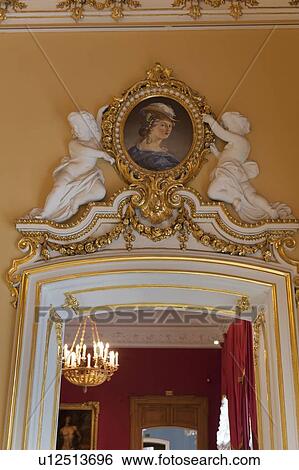 Stock Photograph - Interiors of a museum, Winter Palace, State Hermitage Museum, Palace Square, St. Petersburg, Russia. Fotosearch