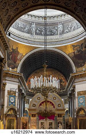 Interiors of the Cathedral of Our Lady of Kazan, St. Petersburg, Russia View Large Photo Image Picture - Interiors of the Cathedral of Our Lady of Kazan, St. Petersburg, Russia. Fotosearch
