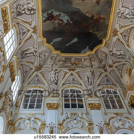 Stock Photography - Interiors of Winter Palace, State Hermitage Museum, Palace Square, St. Petersburg, Russia. Fotosearch