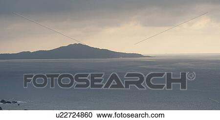 Stock Image - Island in the sea, Sayulita, Nayarit, Mexico. Fotosearch