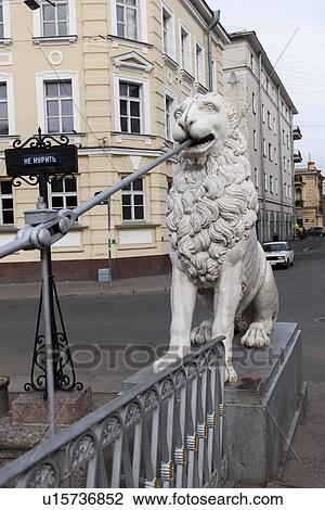 Lions Bridge, Griboyedov Canal, St. Petersburg, Russia View Large Photo Image Stock Image - Lions Bridge, Griboyedov Canal, St. Petersburg, Russia. Fotosearch