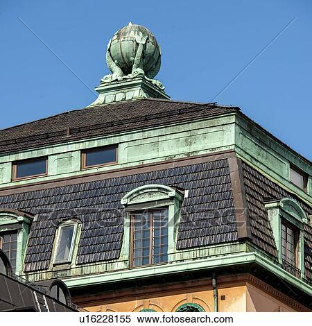 Low angle view of a building, Stockholm, Sweden View Large Photo Image Stock Photography - Low angle view of a building, Stockholm, Sweden. Fotosearch