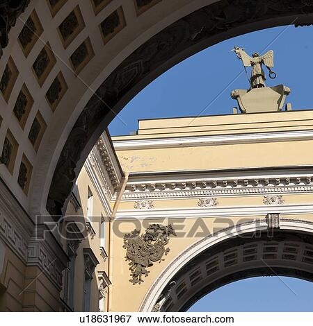 Low angle view of a General Staff Building, Winter Palace, State Hermitage Museum, Palace Square, St. Petersburg, Russia View Large Photo Image Stock Photo - Low angle view of a General Staff Building, Winter Palace, State Hermitage Museum, Palace Square, St. Petersburg, Russia. Fotosearch