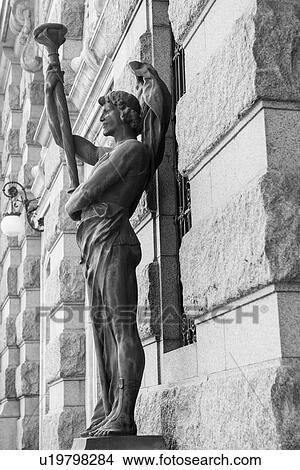 Low angle view of a statue, Stockholm, Sweden View Large Photo Image Picture - Low angle view of a statue, Stockholm, Sweden. Fotosearch