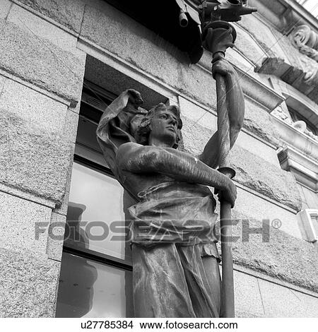 Low angle view of a statue, Stockholm, Sweden View Large Photo Image Picture - Low angle view of a statue, Stockholm, Sweden. Fotosearch