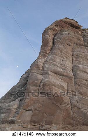 Stock Image - Low angle view of rock formations, Amangiri, Canyon Point, Hoodoo Trail, Utah, USA. Fotosearch