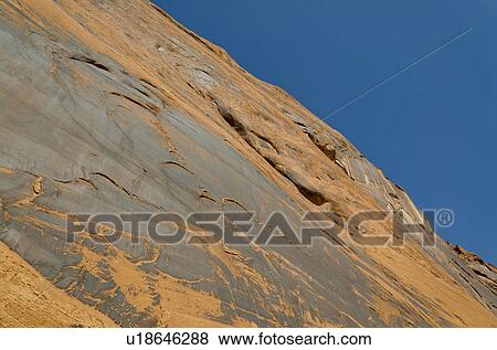 Stock Photo - Low angle view of rock, Glen Canyon National Recreation Area, Arizona-Utah, USA. Fotosearch