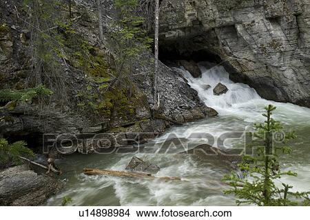 Picture - Maligne Canyon, Jasper National Park, Alberta, Canada. Fotosearch