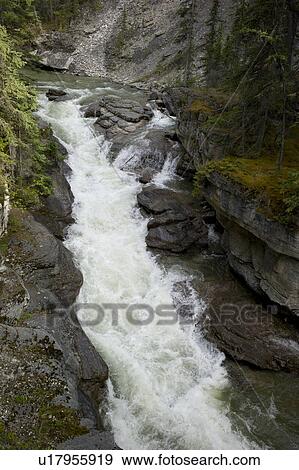 Maligne Canyon, Jasper National Park, Alberta, Canada View Large Photo Image Stock Photo - Maligne Canyon, Jasper National Park, Alberta, Canada. Fotosearch